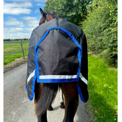 Coperta Horseware Amigo Ripstop 900D Puledro Turnout 200g Nero / blu classico