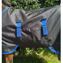 Coperta Horseware Amigo Ripstop 900D Puledro Turnout 200g Nero / blu classico