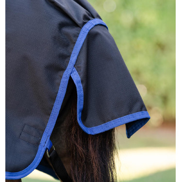Coperta Horseware Amigo Ripstop 900D Plus Petite Turnout 200g Nero / blu classico