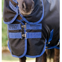 Coperta Horseware Amigo Ripstop 900D Plus Petite Turnout 0g Nero / blu classico