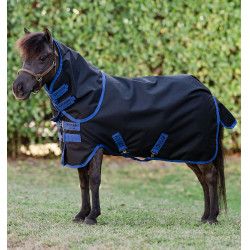 Coperta Horseware Amigo Ripstop 900D Plus Petite Turnout 0g Nero / blu classico