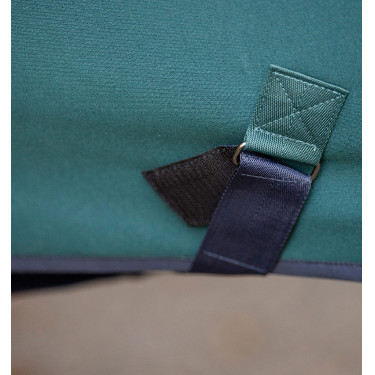 Coperta Horseware Amigo Jersey Poney Cooler Verde dinastia / blu marine / argento