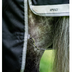 Coperta Horseware Amigo 1200D XL Turnout 50g Nero / grigio titanio / argento Coperta Horseware Amigo 1200D XL Turnout 50g Nero / grigio titanio / argento