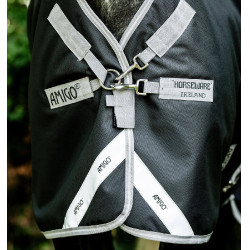 Coperta Horseware Amigo 1200D XL Turnout 50g Nero / grigio titanio / argento Coperta Horseware Amigo 1200D XL Turnout 50g Nero / grigio titanio / argento