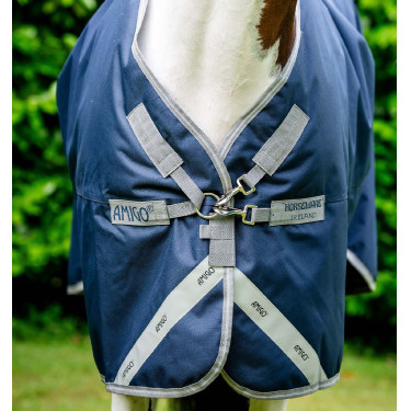 Coperta Horseware Amigo 1200D XL Turnout 150g Marino / grigio titanio / argento Blu marino Coperta Horseware Amigo 1200D XL Turnout 150g Marino / grigio titanio / argento Blu marino