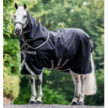 Coperta Horseware Amigo 1200D Turnout Plus 50g Nero / grigio titanio / argento Coperta Horseware Amigo 1200D Turnout Plus 50g Nero / grigio titanio / argento