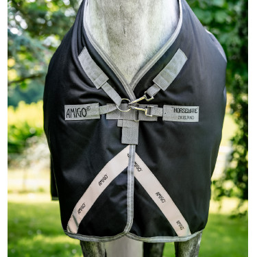 Coperta Horseware Amigo 1200D Turnout Plus 50g Nero / grigio titanio / argento Coperta Horseware Amigo 1200D Turnout Plus 50g Nero / grigio titanio / argento