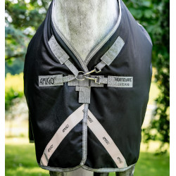 Coperta Horseware Amigo 1200D Turnout 100g Nero / grigio titanio / argento Coperta Horseware Amigo 1200D Turnout 100g Nero / grigio titanio / argento