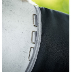Coperta Horseware Amigo 1200D Turnout 100g Nero / grigio titanio / argento Coperta Horseware Amigo 1200D Turnout 100g Nero / grigio titanio / argento