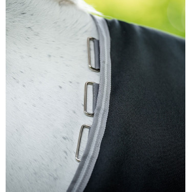 Coperta Horseware Amigo 1200D Turnout 100g Nero / grigio titanio / argento Coperta Horseware Amigo 1200D Turnout 100g Nero / grigio titanio / argento