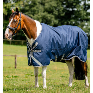 Coperta Horseware Amigo 1200D Turnout 0g Marino / grigio titanio / argento Blu marino Coperta Horseware Amigo 1200D Turnout 0g Marino / grigio titanio / argento Blu marino