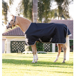 Coperta Horseware Amigo 1200D Pony Turnout 50g Nero / grigio titanio / argento