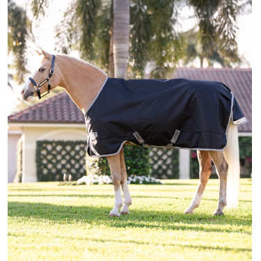 Coperta Horseware Amigo 1200D Pony Turnout 50g Nero / grigio titanio / argento