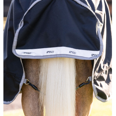 Coperta Horseware Amigo 1200D Pony Turnout 50g Nero / grigio titanio / argento