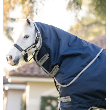 Coperta Horseware Amigo 1200D Plus Pony Turnout 50g Marino / grigio titanio / argento Blu marino