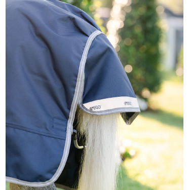 Coperta Horseware Amigo 1200D Plus Pony Turnout 50g Marino / grigio titanio / argento Blu marino