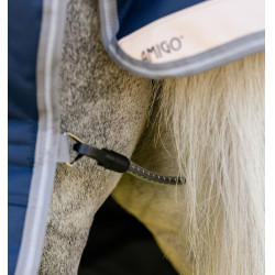 Coperta Horseware Amigo 1200D Plus Pony Turnout 50g Marino / grigio titanio / argento Blu marino