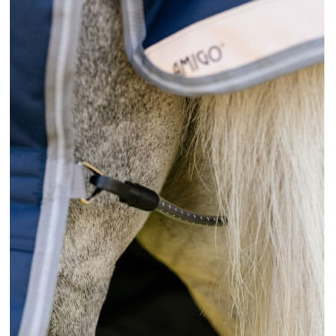 Coperta Horseware Amigo 1200D Plus Pony Turnout 50g Marino / grigio titanio / argento Blu marino
