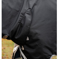 Coperta Horseware Amigo 1200D Integrated Turnout 0g Nero / grigio titanio / argento