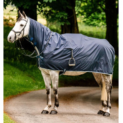 Coperta da lavoro impermeabile Horseware Newmarket Marine witney Blu marino