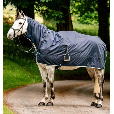 Coperta da lavoro impermeabile Horseware Newmarket Marine witney Blu marino