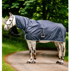 Coperta da lavoro impermeabile Horseware Newmarket Marine witney Blu marino