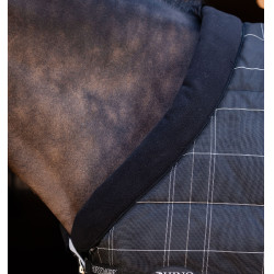 Coperta da scuderia Horseware Rhino Pony 250g VL Nero / quadri bianco grigi