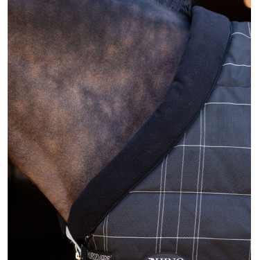 Coperta da scuderia Horseware Rhino Pony 250g VL Nero / quadri bianco grigi