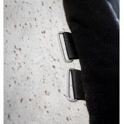 Coperta da scuderia Horseware Rhino 350g VL Nero / quadri bianco grigi