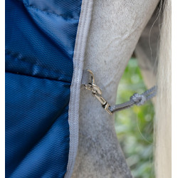 Coperta da scuderia Horseware Amigo Ripstop Insulator Pony 100g Marine / grigio titanio Blu marino