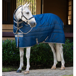 Coperta da scuderia Horseware Amigo Ripstop Insulator Plus Pony 200g Marine / grigio titanio Blu marino