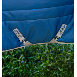 Coperta da scuderia Horseware Amigo Ripstop Insulator 50g Marine / grigio titanio Blu marino
