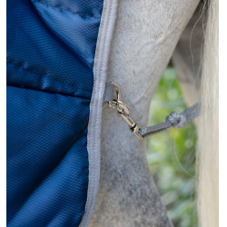 Coperta da scuderia Horseware Amigo Ripstop Insulator 50g Marine / grigio titanio Blu marino