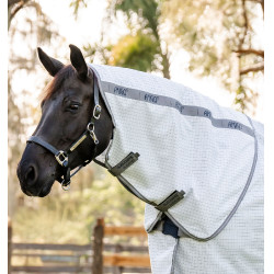 Coperta antimosche Horseware Amigo Summer Plus CarreauxMarine / gris titanium / argent Motivi