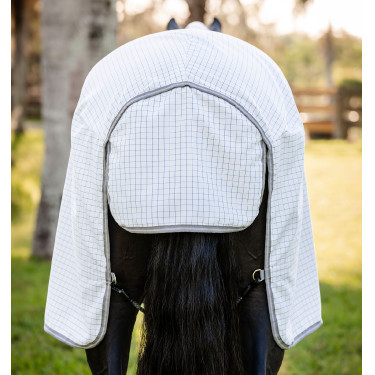 Coperta antimosche Horseware Amigo Summer Plus CarreauxMarine / gris titanium / argent Motivi