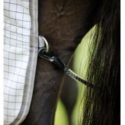 Coperta antimosche Horseware Amigo Summer Plus CarreauxMarine / gris titanium / argent Motivi