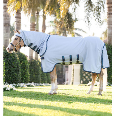 Coperta anti-dermatite Horseware Amigo Ripstop Pony Blu azzurro / Marino / Blu elettrico