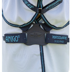 Coperta anti-dermatite Horseware Amigo Ripstop Pony Blu azzurro / Marino / Blu elettrico