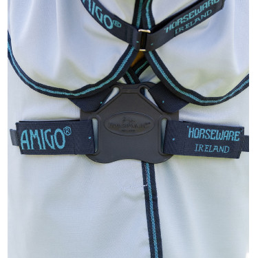 Coperta anti-dermatite Horseware Amigo Ripstop Pony Blu azzurro / Marino / Blu elettrico