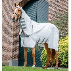 Coperta anti-dermatite Horseware Amigo Ripstop Argento / grigio titanio / argento