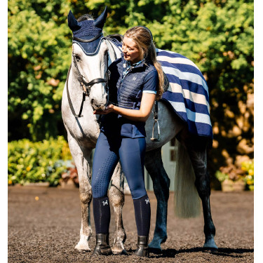 Cuffia anti-mosche Horseware Newmarket Marine witney Blu marino Cuffia anti-mosche Horseware Newmarket Marine witney Blu marino