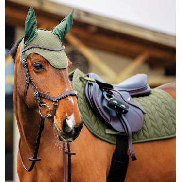 Cuffia antimosche Horseware Amigo Earnet Rovo Verde Cuffia antimosche Horseware Amigo Earnet Rovo Verde