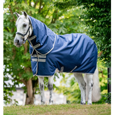 Halsabdeckung Horseware Reißfest Amigo® 900D Leicht 0g Marine / grigio titanio Blu marino