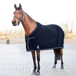 Coperta in pile da presentazione Horze Blu navy scuro / argento