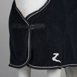 Coperta in pile da presentazione Horze Blu navy scuro / argento Coperta in pile da presentazione Horze Blu navy scuro / argento