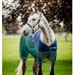 Maglia traspirante Horseware Signature Sport Cooler Blu marino / verde cacciatore Multicolore