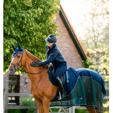 Maglia traspirante Horseware Signature Sport Cooler Blu marino / verde cacciatore Multicolore