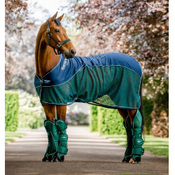 Maglia traspirante Horseware Signature Sport Cooler Blu marino / verde cacciatore Multicolore