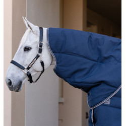 Coperta Horseware Rambo Optimo Stable Plus 200g Marino / temporale / grigio argento Blu marino