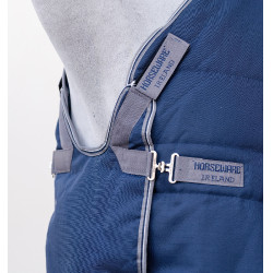 Coperta Horseware Rambo Optimo Stable Plus 200g Marino / temporale / grigio argento Blu marino